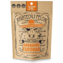 Righteous Felon Habanero Escobar Beef Jerky 2oz